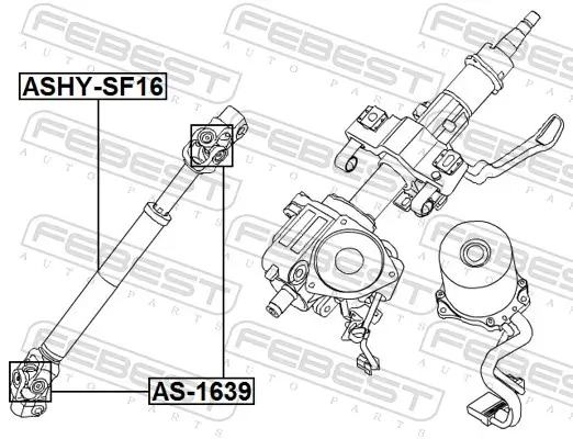 Lenkwelle FEBEST ASHY-SF16 Bild Lenkwelle FEBEST ASHY-SF16