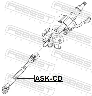 Lenkwelle FEBEST ASK-CD Bild Lenkwelle FEBEST ASK-CD