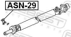 Gelenk, Längswelle FEBEST ASN-29 Bild Gelenk, Längswelle FEBEST ASN-29