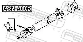 Gelenk, Gelenkwelle FEBEST ASN-A60R Bild Gelenk, Gelenkwelle FEBEST ASN-A60R