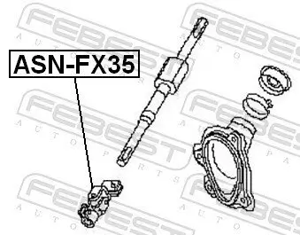 Lenkwelle FEBEST ASN-FX35 Bild Lenkwelle FEBEST ASN-FX35