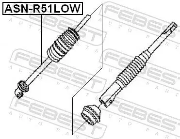 Lenkwelle FEBEST ASN-R51LOW Bild Lenkwelle FEBEST ASN-R51LOW