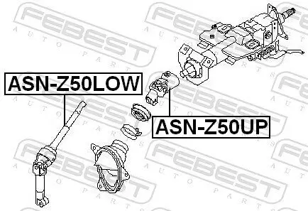Lenkwelle FEBEST ASN-Z50UP Bild Lenkwelle FEBEST ASN-Z50UP