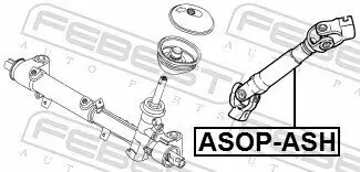 Lenkwelle FEBEST ASOP-ASH Bild Lenkwelle FEBEST ASOP-ASH
