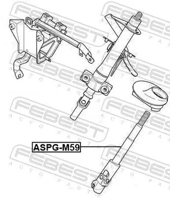 Lenkwelle FEBEST ASPG-M59 Bild Lenkwelle FEBEST ASPG-M59