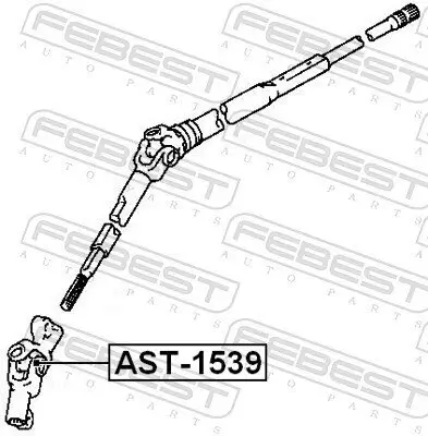 Gelenk, Lenkwelle FEBEST AST-1539 Bild Gelenk, Lenkwelle FEBEST AST-1539