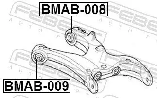 Lagerung, Lenker FEBEST BMAB-008 Bild Lagerung, Lenker FEBEST BMAB-008