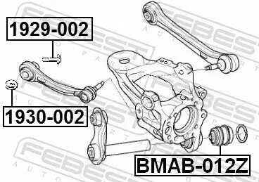 Lagerung, Lenker FEBEST BMAB-012Z Bild Lagerung, Lenker FEBEST BMAB-012Z