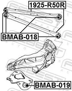 Lagerung, Lenker Hinterachse FEBEST BMAB-018 Bild Lagerung, Lenker Hinterachse FEBEST BMAB-018