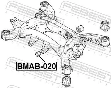 Lagerung, Achskörper FEBEST BMAB-020 Bild Lagerung, Achskörper FEBEST BMAB-020