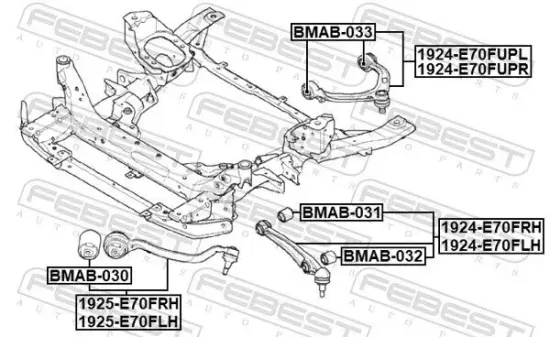 Lagerung, Lenker FEBEST BMAB-033 Bild Lagerung, Lenker FEBEST BMAB-033