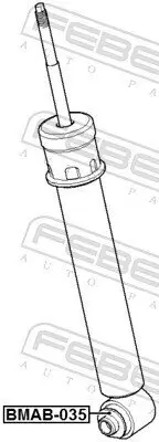 Buchse, Stoßdämpfer FEBEST BMAB-035 Bild Buchse, Stoßdämpfer FEBEST BMAB-035