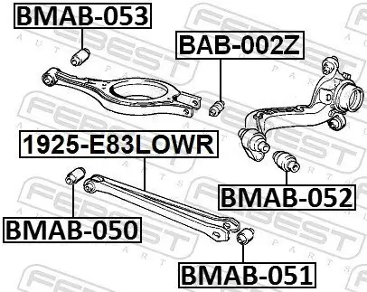 Lagerung, Lenkgetriebe FEBEST BMAB-052 Bild Lagerung, Lenkgetriebe FEBEST BMAB-052