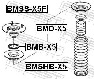 Wälzlager, Federbeinstützlager FEBEST BMB-X5 Bild Wälzlager, Federbeinstützlager FEBEST BMB-X5