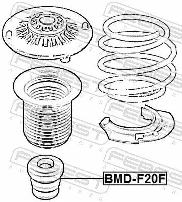 Anschlagpuffer, Federung Vorderachse FEBEST BMD-F20F Bild Anschlagpuffer, Federung Vorderachse FEBEST BMD-F20F