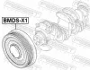 Riemenscheibe, Kurbelwelle FEBEST BMDS-N47 Bild Riemenscheibe, Kurbelwelle FEBEST BMDS-N47