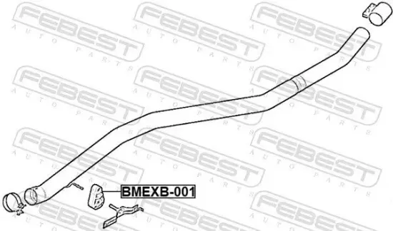 Halter, Abgasanlage FEBEST BMEXB-001 Bild Halter, Abgasanlage FEBEST BMEXB-001
