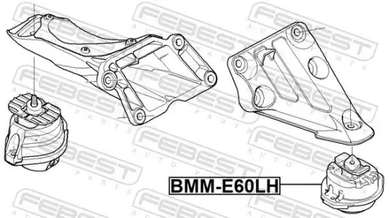Lagerung, Motor links FEBEST BMM-E60LH Bild Lagerung, Motor links FEBEST BMM-E60LH