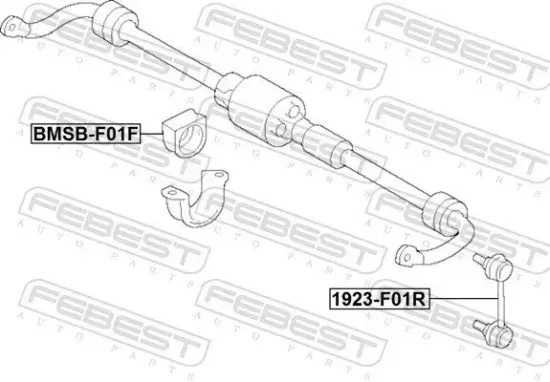 Lagerung, Stabilisator FEBEST BMSB-F01F Bild Lagerung, Stabilisator FEBEST BMSB-F01F