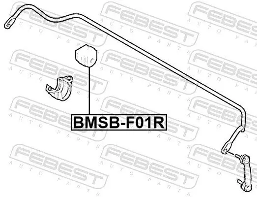 Lagerung, Stabilisator Hinterachse FEBEST BMSB-F01R Bild Lagerung, Stabilisator Hinterachse FEBEST BMSB-F01R