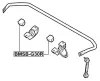 Lagerung, Stabilisator Hinterachse FEBEST BMSB-G30R Bild Lagerung, Stabilisator Hinterachse FEBEST BMSB-G30R