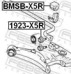 Lagerung, Stabilisator FEBEST BMSB-X5R Bild Lagerung, Stabilisator FEBEST BMSB-X5R