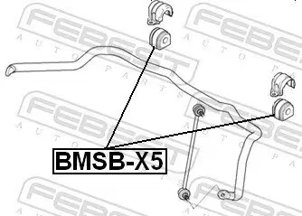 Lagerung, Stabilisator FEBEST BMSB-X5 Bild Lagerung, Stabilisator FEBEST BMSB-X5