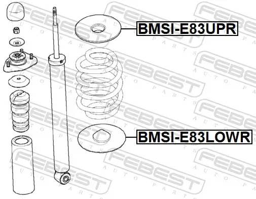 Federteller Hinterachse unten FEBEST BMSI-E83LOWR Bild Federteller Hinterachse unten FEBEST BMSI-E83LOWR