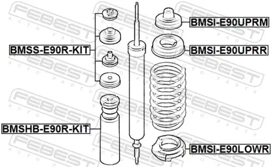 Federteller Hinterachse unten FEBEST BMSI-E90LOWR Bild Federteller Hinterachse unten FEBEST BMSI-E90LOWR