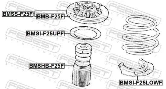 Federteller Vorderachse unten FEBEST BMSI-F25LOWF Bild Federteller Vorderachse unten FEBEST BMSI-F25LOWF