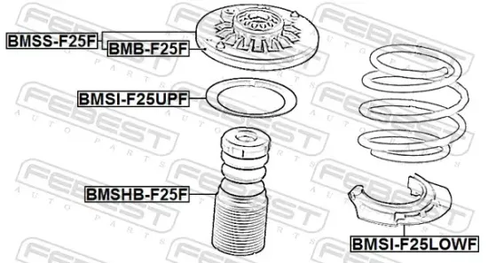 Federteller Vorderachse oben FEBEST BMSI-F25UPF Bild Federteller Vorderachse oben FEBEST BMSI-F25UPF
