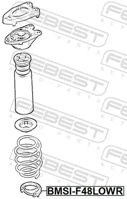Federteller Hinterachse unten FEBEST BMSI-F48LOWR Bild Federteller Hinterachse unten FEBEST BMSI-F48LOWR
