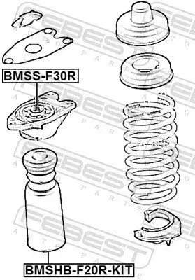 Federbeinstützlager Hinterachse FEBEST BMSS-F30R Bild Federbeinstützlager Hinterachse FEBEST BMSS-F30R