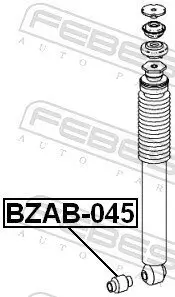 Buchse, Stoßdämpfer FEBEST BZAB-045 Bild Buchse, Stoßdämpfer FEBEST BZAB-045