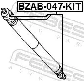 Montagesatz, Stoßdämpfer FEBEST BZAB-047-KIT Bild Montagesatz, Stoßdämpfer FEBEST BZAB-047-KIT