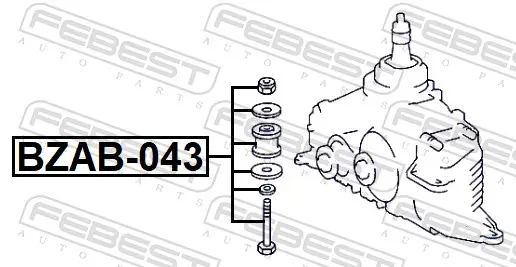 Lagerung, Differential FEBEST BZAB-068 Bild Lagerung, Differential FEBEST BZAB-068