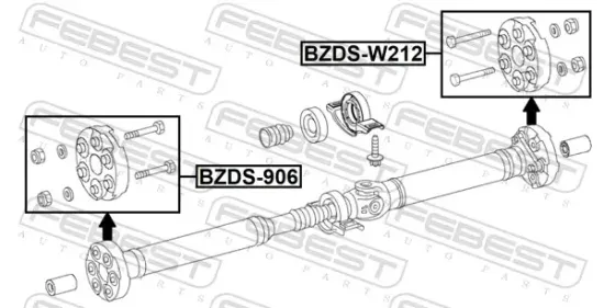 Gelenk, Gelenkwelle hinten FEBEST BZDS-W212 Bild Gelenk, Gelenkwelle hinten FEBEST BZDS-W212