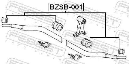 Lagerung, Stabilisator FEBEST BZSB-001 Bild Lagerung, Stabilisator FEBEST BZSB-001