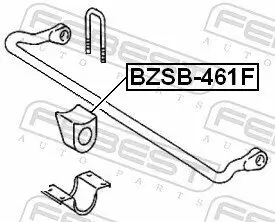 Lagerung, Stabilisator FEBEST BZSB-461F Bild Lagerung, Stabilisator FEBEST BZSB-461F