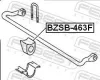 Lagerung, Stabilisator FEBEST BZSB-463F Bild Lagerung, Stabilisator FEBEST BZSB-463F