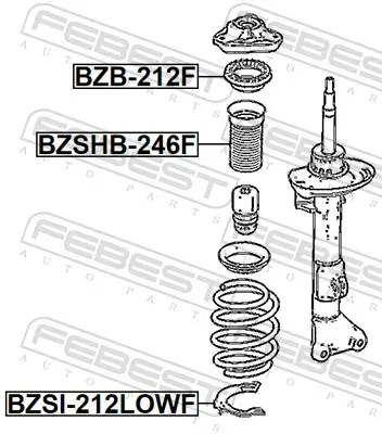 Federteller unten Vorderachse FEBEST BZSI-212LOWF Bild Federteller unten Vorderachse FEBEST BZSI-212LOWF