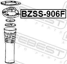 Federbeinstützlager Vorderachse FEBEST BZSS-906F Bild Federbeinstützlager Vorderachse FEBEST BZSS-906F