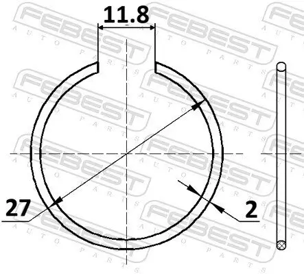 Montagesatz, Faltenbalg Antriebswelle FEBEST CC-1-27X2 Bild Montagesatz, Faltenbalg Antriebswelle FEBEST CC-1-27X2