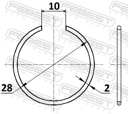 Montagesatz, Faltenbalg Antriebswelle FEBEST CC-1-28X2 Bild Montagesatz, Faltenbalg Antriebswelle FEBEST CC-1-28X2