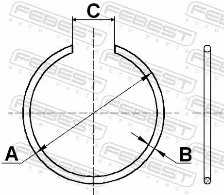 Montagesatz, Faltenbalg Antriebswelle FEBEST CC-1-29X2 Bild Montagesatz, Faltenbalg Antriebswelle FEBEST CC-1-29X2