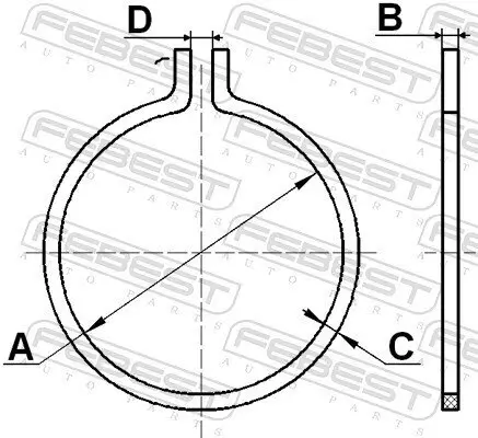 Reparatursatz, Achsschenkelbolzen FEBEST CC-3-25X1-PCS10 Bild Reparatursatz, Achsschenkelbolzen FEBEST CC-3-25X1-PCS10