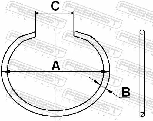 Montagesatz, Faltenbalg Antriebswelle FEBEST CC-5-33X2 Bild Montagesatz, Faltenbalg Antriebswelle FEBEST CC-5-33X2