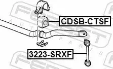 Lagerung, Stabilisator Vorderachse FEBEST CDSB-CTSF Bild Lagerung, Stabilisator Vorderachse FEBEST CDSB-CTSF