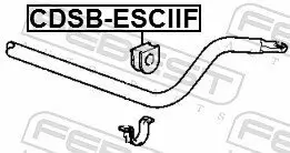 Lagerung, Stabilisator Vorderachse FEBEST CDSB-ESCIIF Bild Lagerung, Stabilisator Vorderachse FEBEST CDSB-ESCIIF