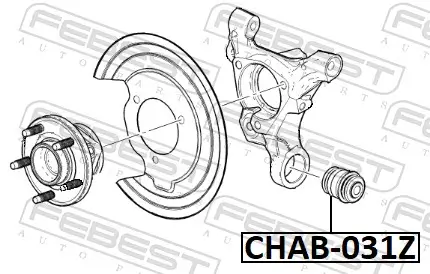 Lagerung, Lenker außen Hinterachse unten FEBEST CHAB-031Z Bild Lagerung, Lenker außen Hinterachse unten FEBEST CHAB-031Z